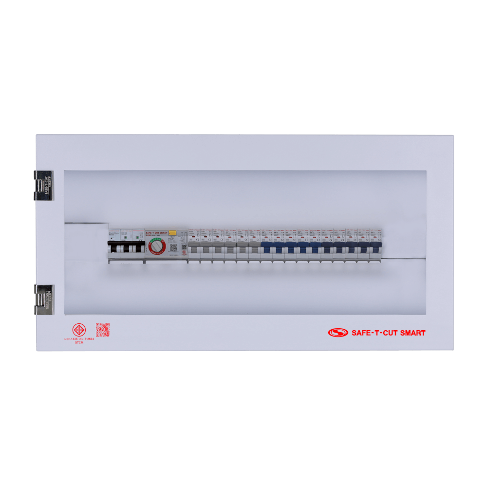 ชุดตู้คอนซุเมอร์ยูนิต 16 ช่อง เบรคเกอร์กันดูด 100 แอมป์ เซฟ-ที-คัท สมาร์ท รุ่น IGEN01